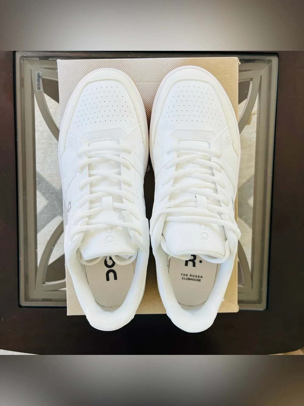 Sz 9 On Running The Roger Clubhouse Sneakers Men's - White/Ivory 3MF10540924